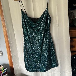 A very pretty dress and very flattering on the body